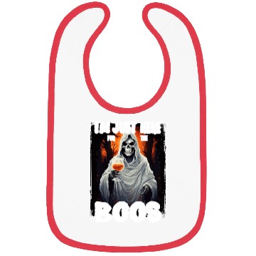 Discover Just Here For The Boos Scary Skeleton Bibs