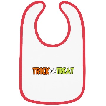 Discover Trick or treat typography Bibs