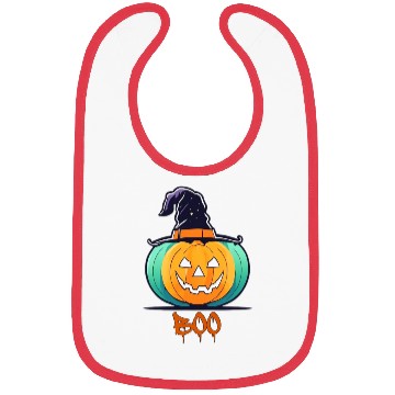 Discover Creepy Halloween Wizard Pumpkin Bibs