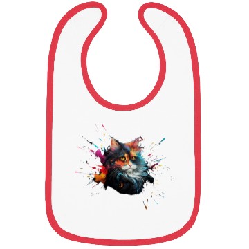 Discover Persian Cat Realistic Animal Portrait Bibs