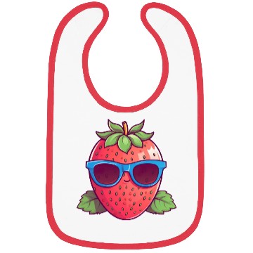 Discover Cool Kawaii Strawberry: Fruity Trendsetter Bibs
