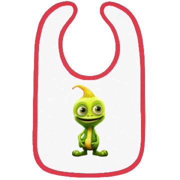 Discover Green Alien & Pumpkin: Unexpected Encounter Bibs