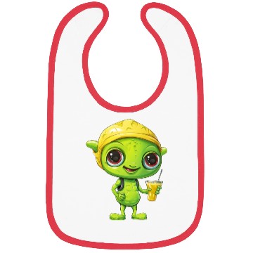 Discover Refreshing Alien Lemonade: Green & Yellow Blend Bibs