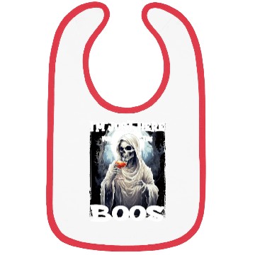 Discover Just Here For The Boos Scary Skeleton Bibs
