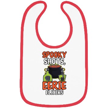 Discover Spooky Shots Eerie Elixirs Bartender Halloween Bibs