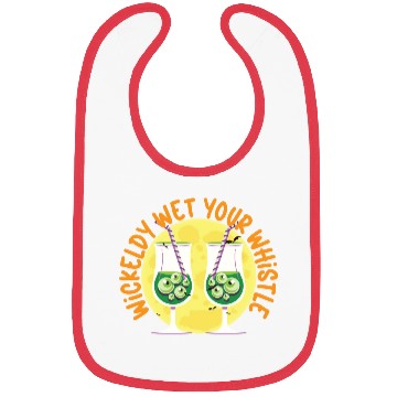 Discover Wickedly Wet Your Whistle Bartender Halloween Bibs