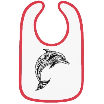 Discover Dolphin maori design Bibs