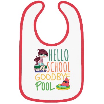 Discover Hello School Goodbye Pool Party, Back To School Bibs