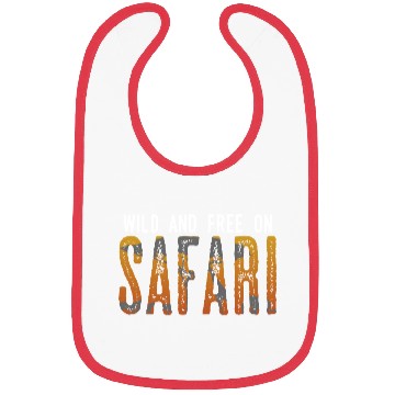 Discover Safari Love Wild Freedom Exploration Lion Leopard Bibs