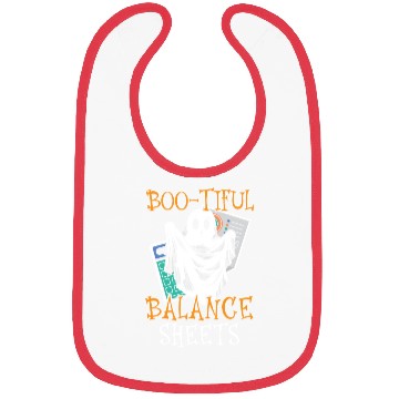 Discover Boo-tiful Balance Sheets Accountant Halloween Bibs