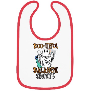 Discover Boo-tiful Balance Sheets Accountant Halloween Bibs