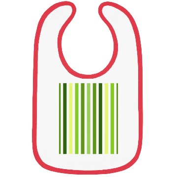Discover Green And White Vertical Striped Bibs