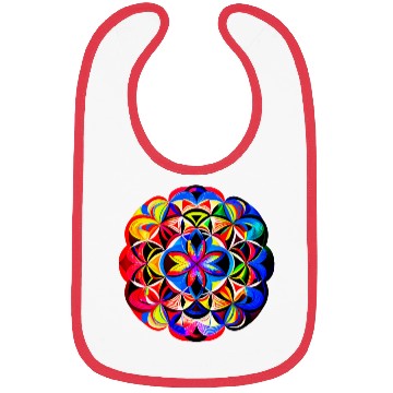 Discover Art mandala Bibs