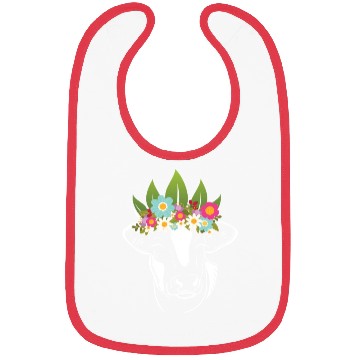 Discover Flowers Cow Cows Farmer Bibs