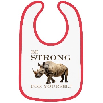 Discover rhinoceros side view Bibs