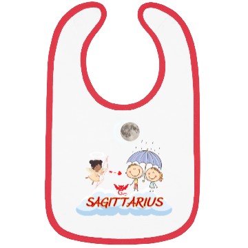 Discover Zodiac Sign Sagittarius Astrology Angel & Bow Bibs