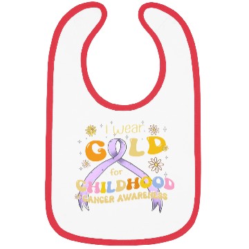 Discover I Wear Gold For Childhood Cancer Awareness Bibs