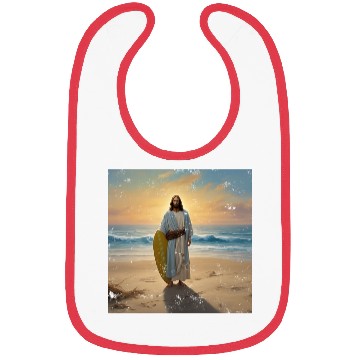 Discover Surfing Jesus Bibs
