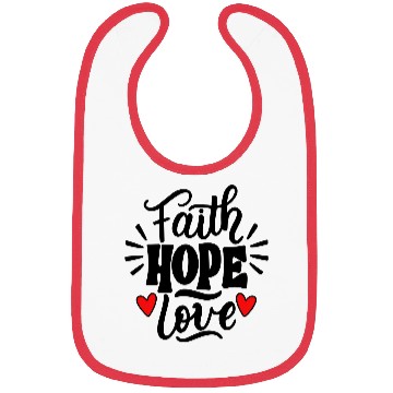 Discover Faith Hope Love Bibs