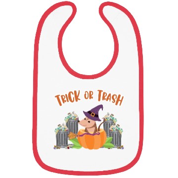Discover Trick or Trash Happy Halloween Bibs