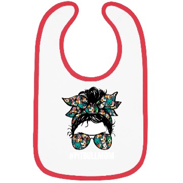 Discover Pitbull Mom Funny Dog Pets Lover Design Bibs