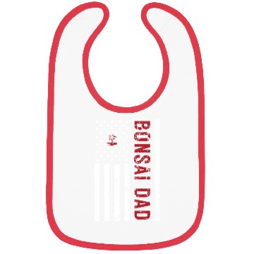 Discover American Flag Bonsai Dad Bibs