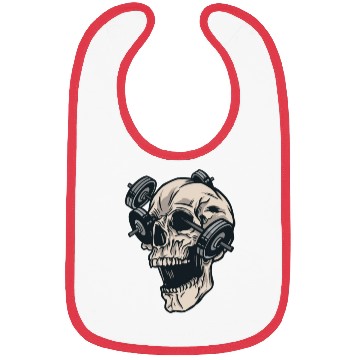 Discover Skull Gym Bibs