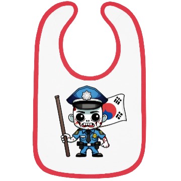 Discover Police Korean Zombie Bibs