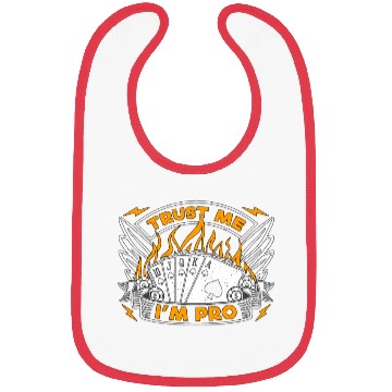 Discover Classic Blackjack Trust Me I'm Pro Loves Card Game Bibs