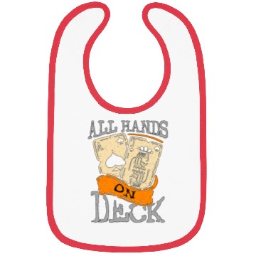 Discover Classic Blackjack All Hands On Deck Loves Gambling Bibs