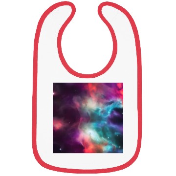 Discover Galaxy nebula abstract design Bibs