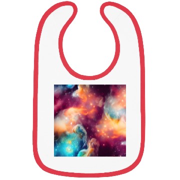 Discover Galaxy nebula abstract design Bibs