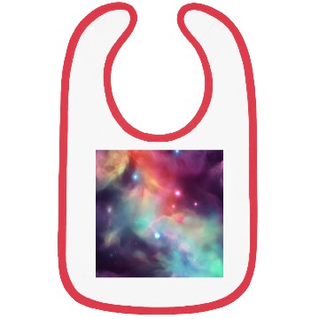 Discover Galaxy nebula abstract design Bibs