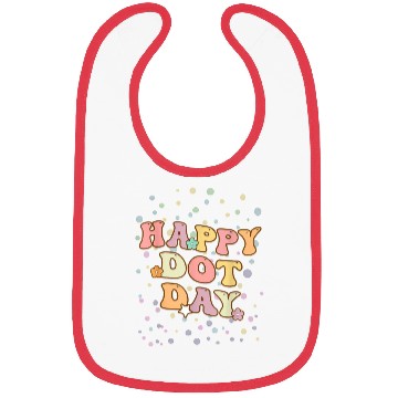 Discover Groovy Happy Dot Day Teacher Kids Bibs