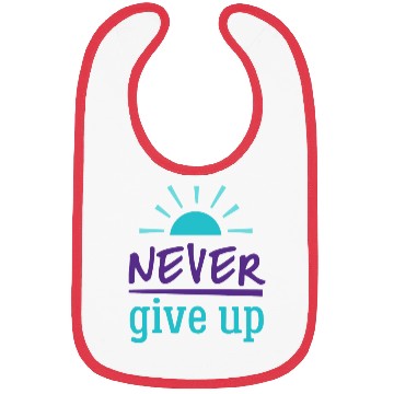 Discover Never Give Up Bibs