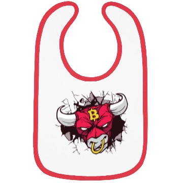 Discover Angry bull crypto sign Bibs