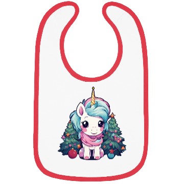Discover Christmas Unicorn: Magic by the Christmas Tree Bibs