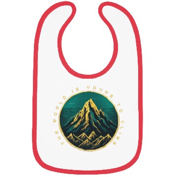 Discover Abstract Mountain Artwork Bibs