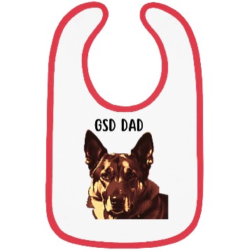 Discover GSD dad dog lovers graphic Bibs and apparel