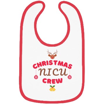 Discover Christmas NICU crew design Bibs