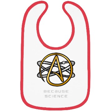 Discover Freethinker Atheist Agnostic Science Symbol Design Bibs