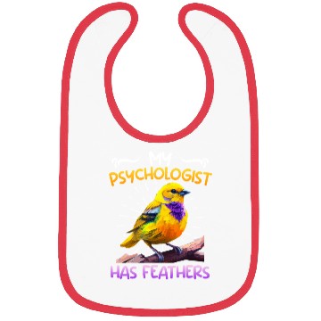 Discover Canary My Psychologist has Feathers Piepmatz Bibs
