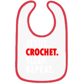 Discover Jesus Crochet Sleep Repeat Novelty Hobby Bibs