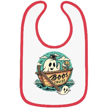 Discover Spooky Cute Kawaii Ghost Design – Boos Cruise Bibs