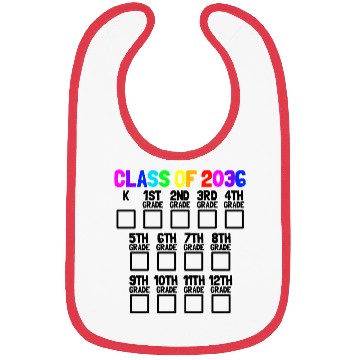Discover Class Of 2036 Back To School Kindergartengrow with Bibs