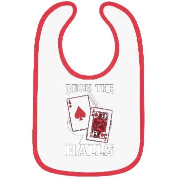 Discover Classic Blackjack Deck The Halls Casino Gambling Bibs