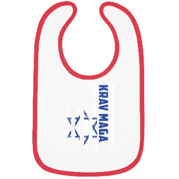 Discover Krav Maga American USA Israel Flag Bibs
