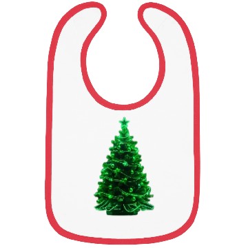 Discover Christmas tree neon Bibs