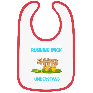 Discover Running Ducks It's a Running Duck Thing Duck Lover Bibs