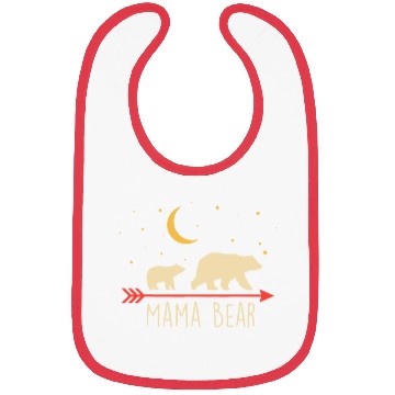 Discover Mama Bear with Cub Moon Stars Mama Bear Bibs